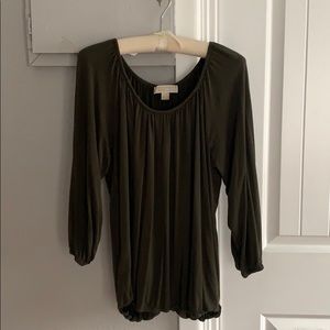 Michael x Michael Kors Blouse, Olive Green, Large